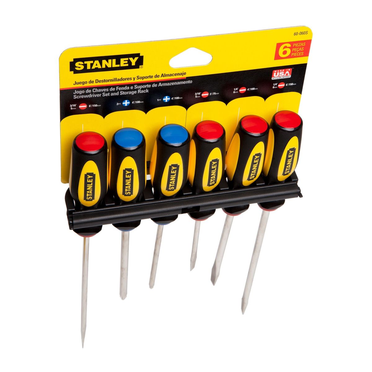 STANLEY - Juego 6 Destornilladores  60-060s