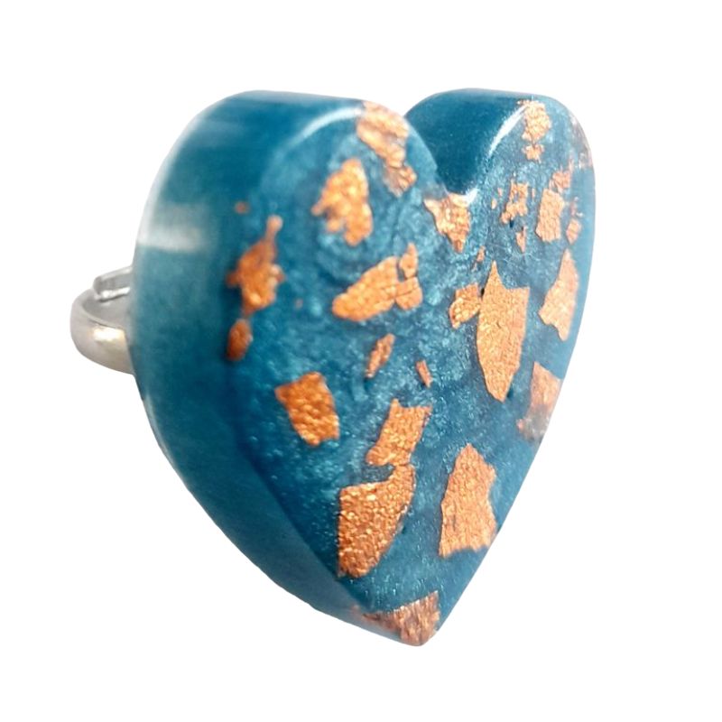 CATHALIFAUDJOYAS - Anillo corazon resina CathalifaudJoyas