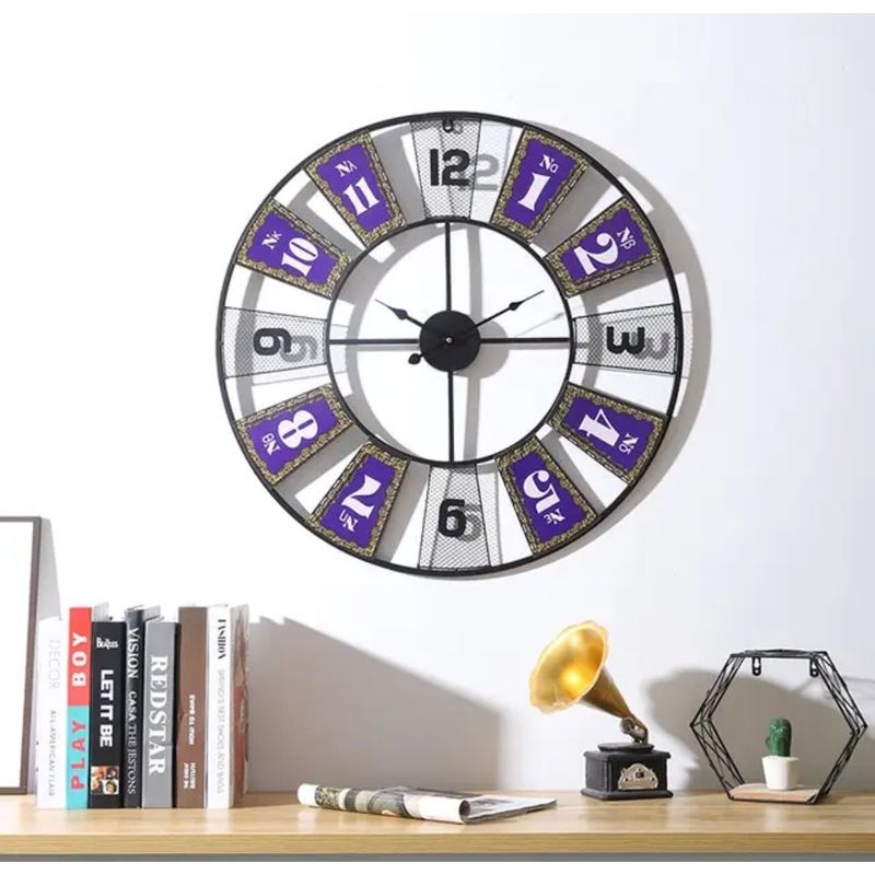 GENERICO - RELOJ MURAL METAL ESTILO  VINTAGE