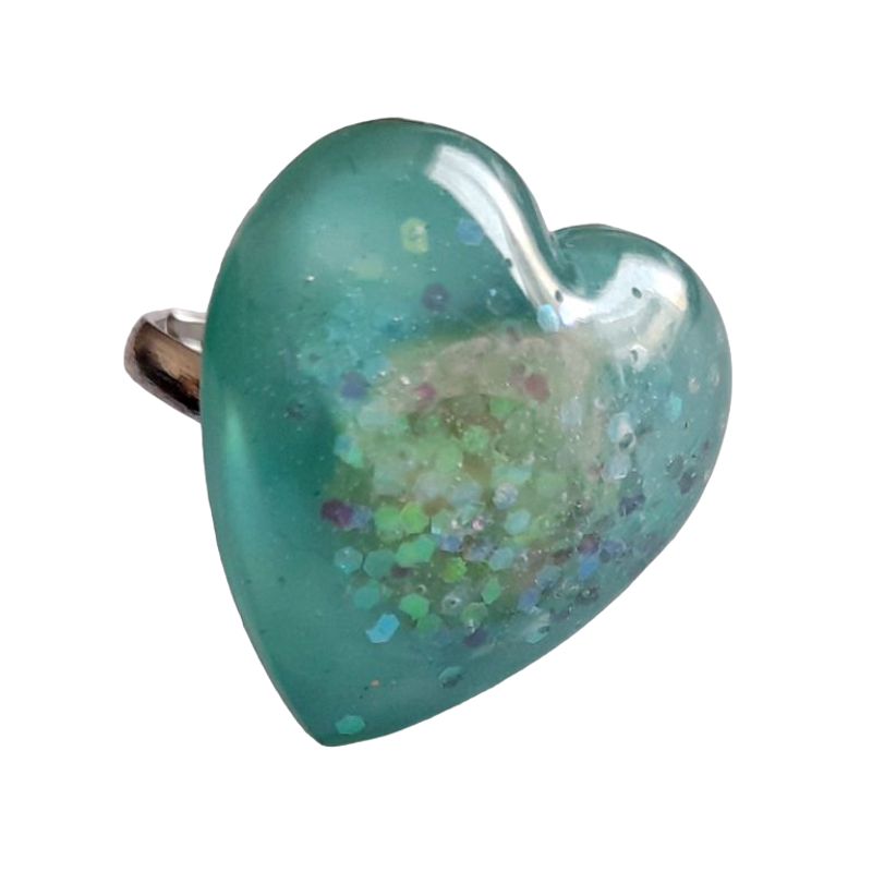 CATHALIFAUDJOYAS - Anillo corazon resina CathalifaudJoyas