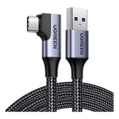 UGREEN - Cable Cargador USB A a Tipo C 90° 2 Metros