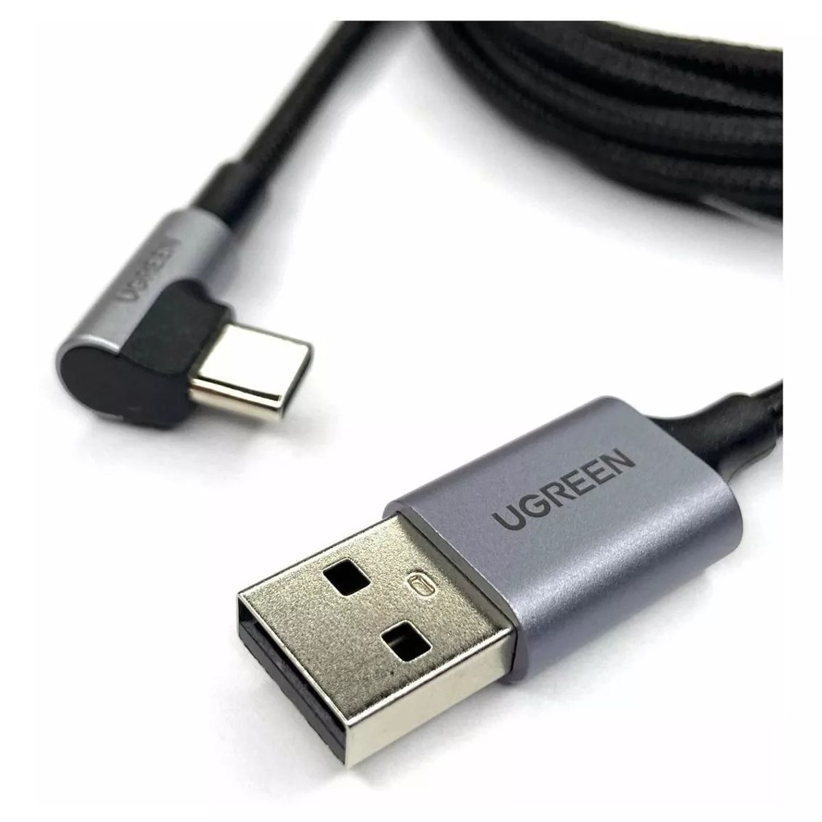 UGREEN - Ugreen Cable Cargador USB A a Tipo C 90° 2 Metros
