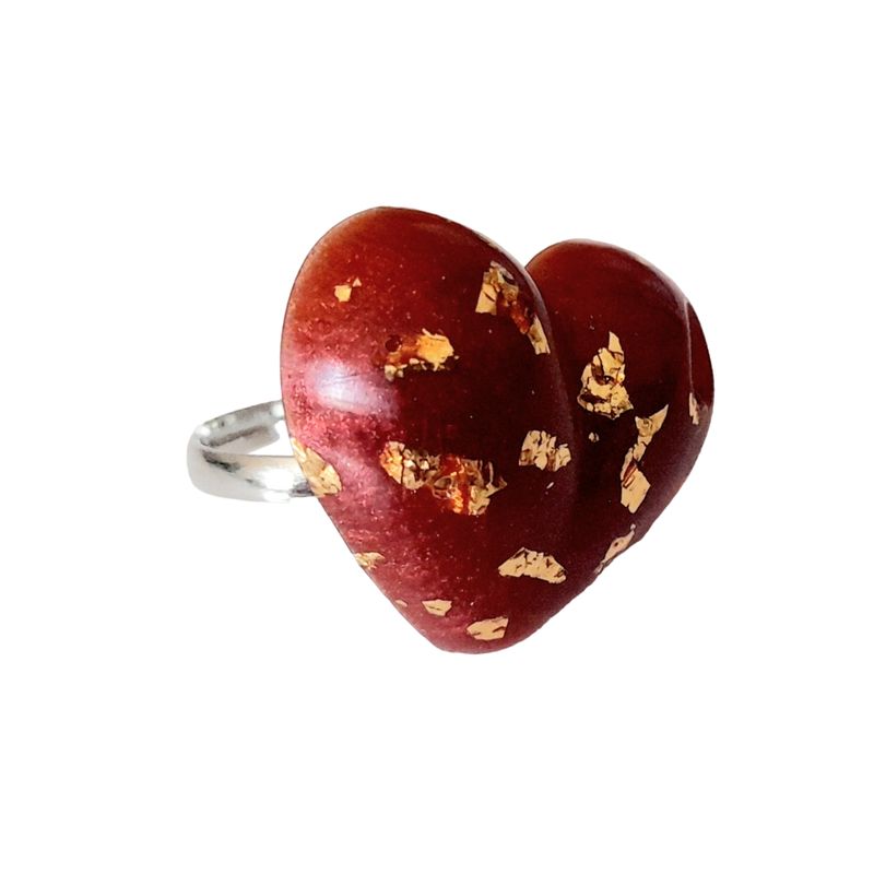 CATHALIFAUDJOYAS - Anillo corazon resina CathalifaudJoyas