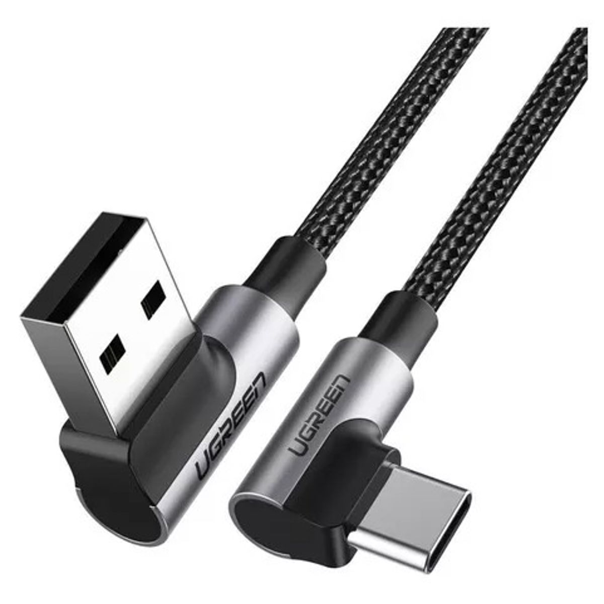 UGREEN - Ugreen Cable Usb-c En Ángulo A Usb 2.0 A Ángulo Trenzado 1m
