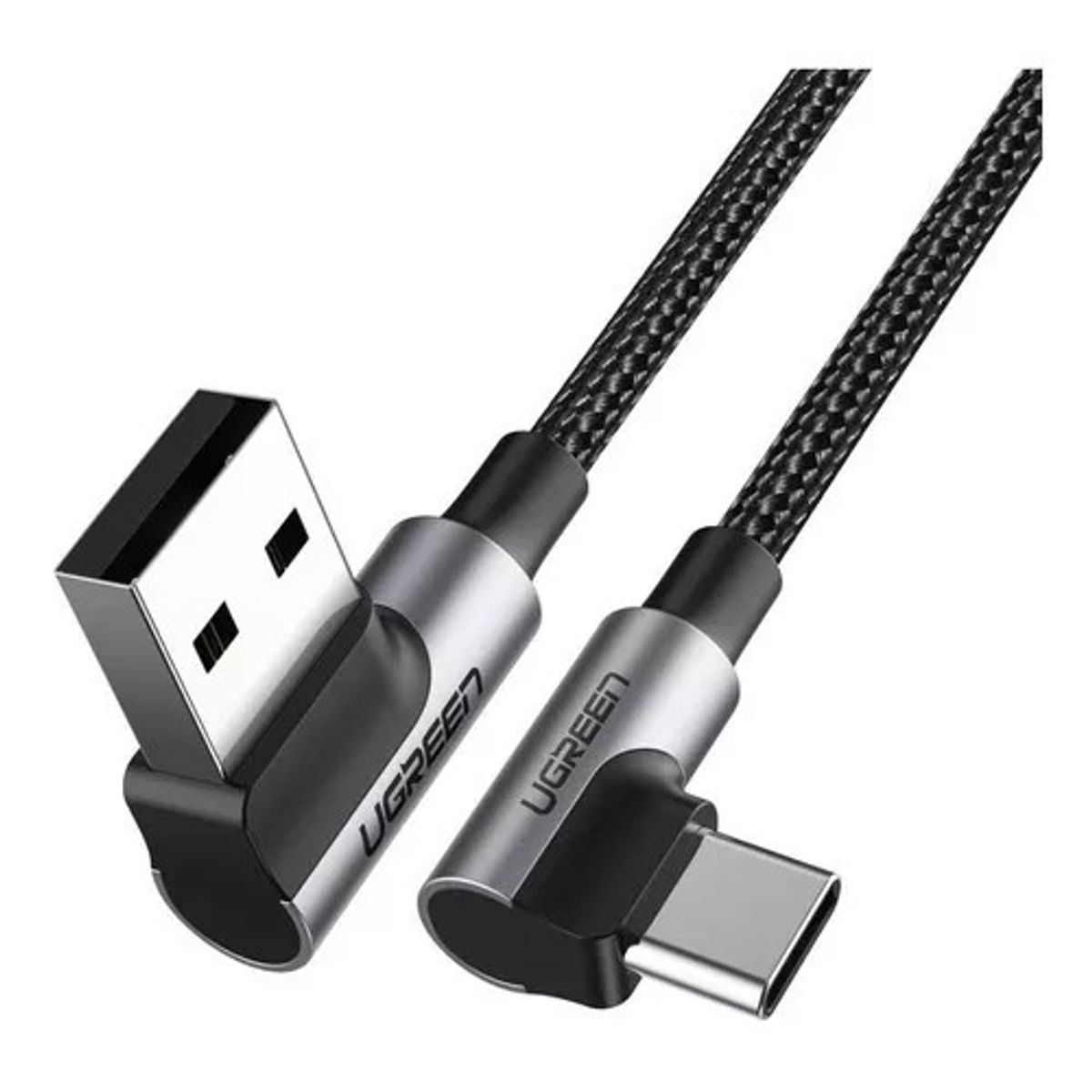 UGREEN - Ugreen Cable Usb-c En Ángulo A Usb 2.0 A Ángulo Trenzado 1m
