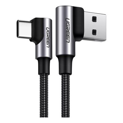 Imagen 2 del producto Cable Usb-c En Ángulo A Usb 2.0 A Ángulo Trenzado 1m
