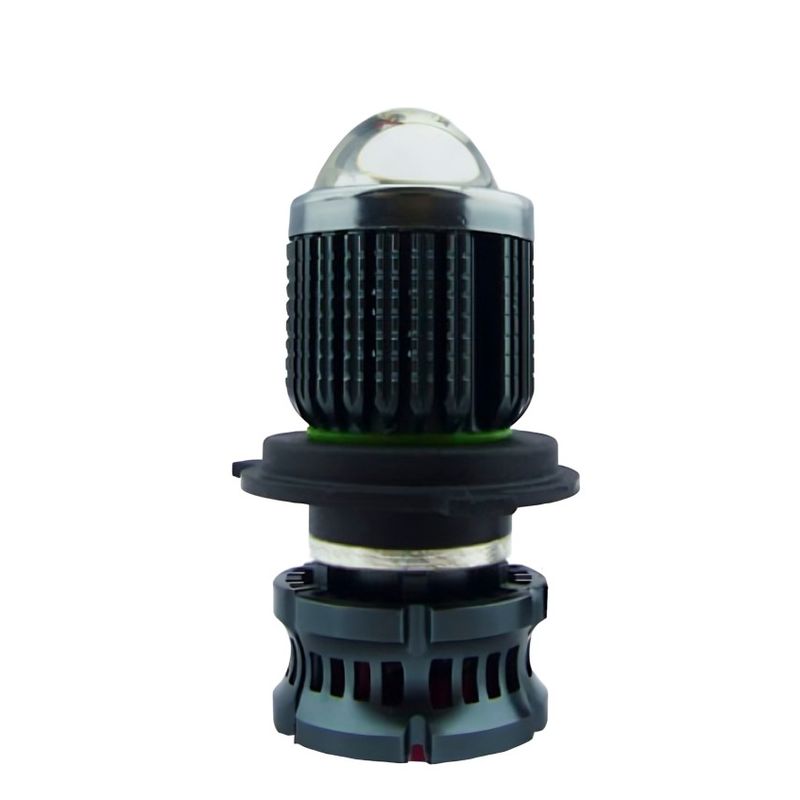 OEM - AMPOLLETA PARA MOTO H-4 LED DUO COLOR 50W LED LUPA
