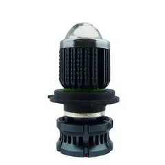 OEM - AMPOLLETA PARA MOTO H-4 LED DUO COLOR 50W LED LUPA