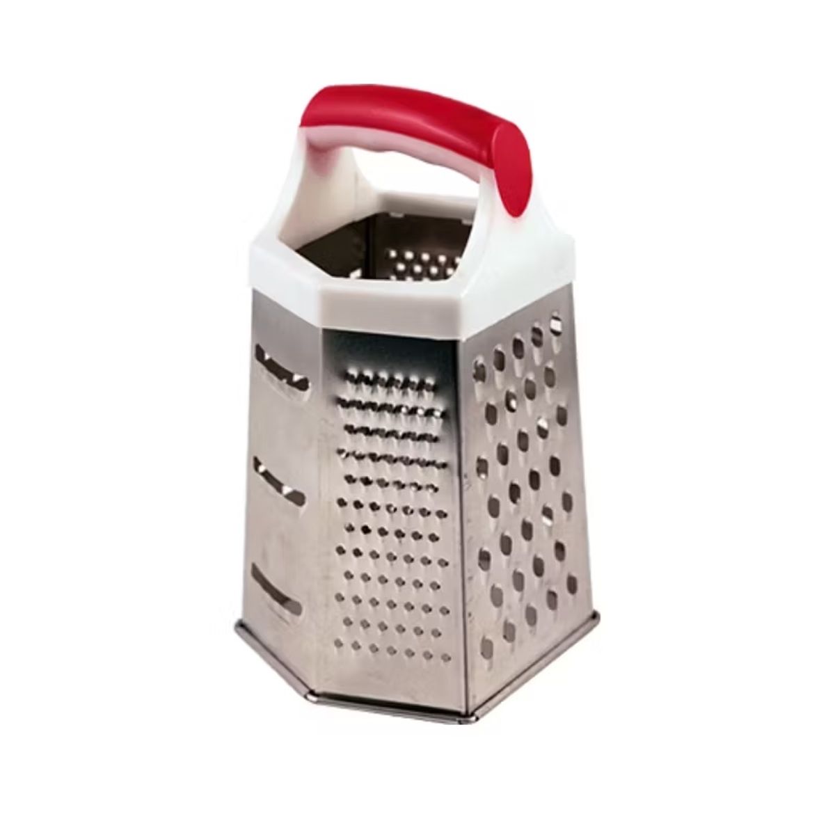 GENERICO - Rallador De Verduras Frutas Quesos Hexagonal 6 Caras Acero