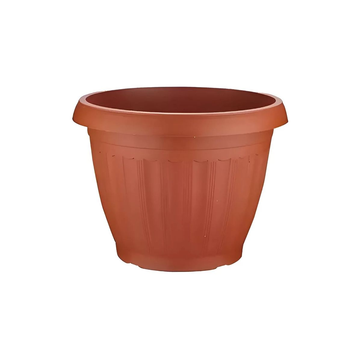 GENERICO - Pack 5 Maceteros Plástico Redondo Diametro 19cm N°19 Var