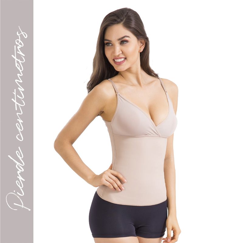 INTIME - Camiseta Reductora Control Alto Esbelt Mujer Intime