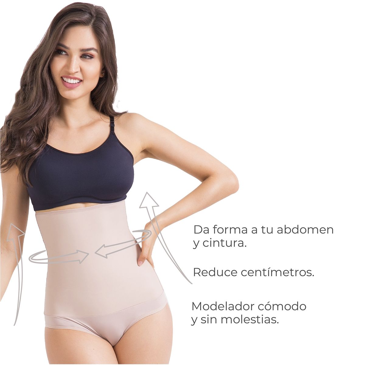 INTIME - Calzón Reductor Control Alto Esbelt Mujer Intime