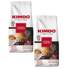 KIMBO - Pack Café Italiano Espresso Napoli Grano 2 X 250 Gr