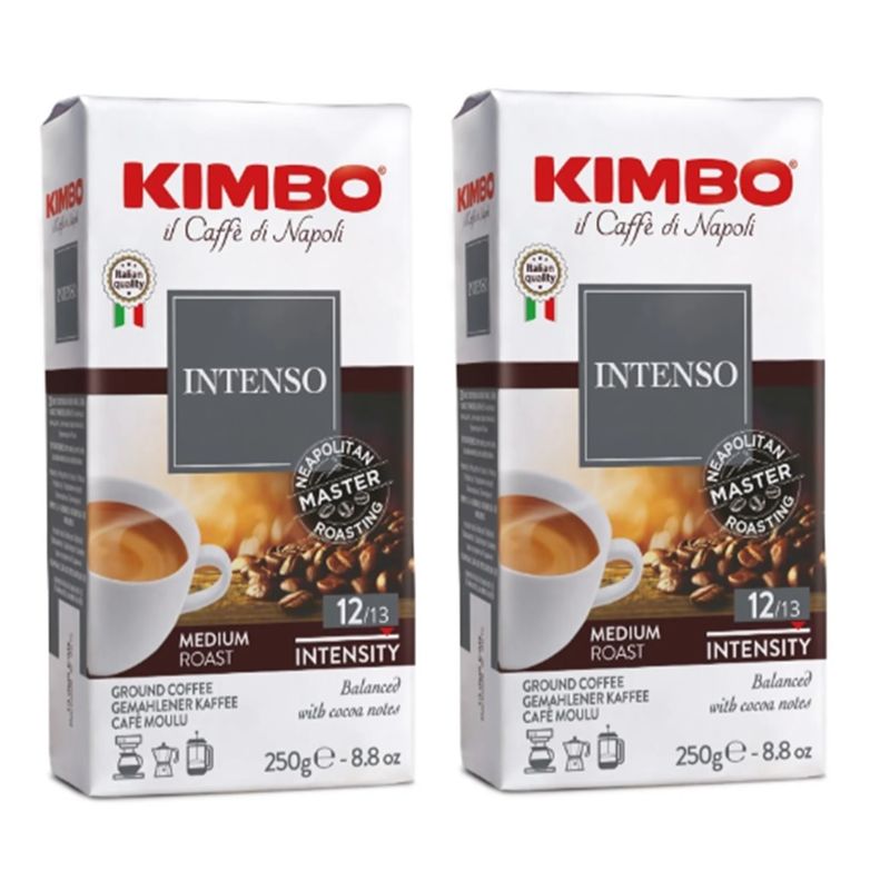 KIMBO - Pack Café Italiano Kimbo Intenso Grano Molido 2 X 250 GR