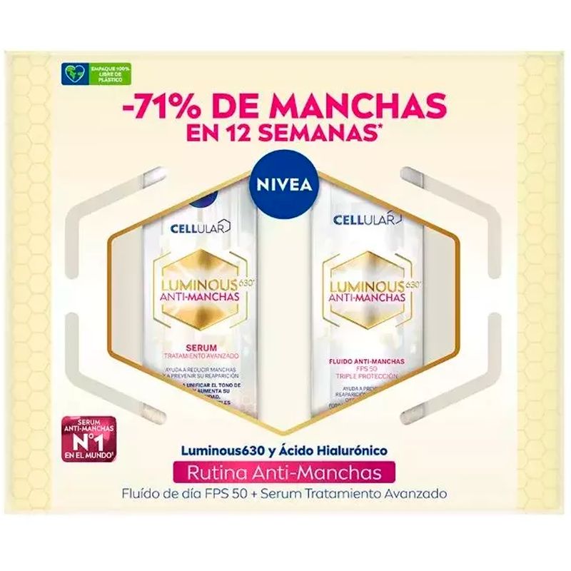 NIVEA - Fluido Antimanchas Fps50 + Serum Tratamiento Avanzado Nivea