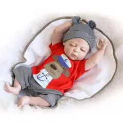 MUNDO MAGIA - Bebé Reborn Niño 100% Silicona 50 cm Incluye Accesorios