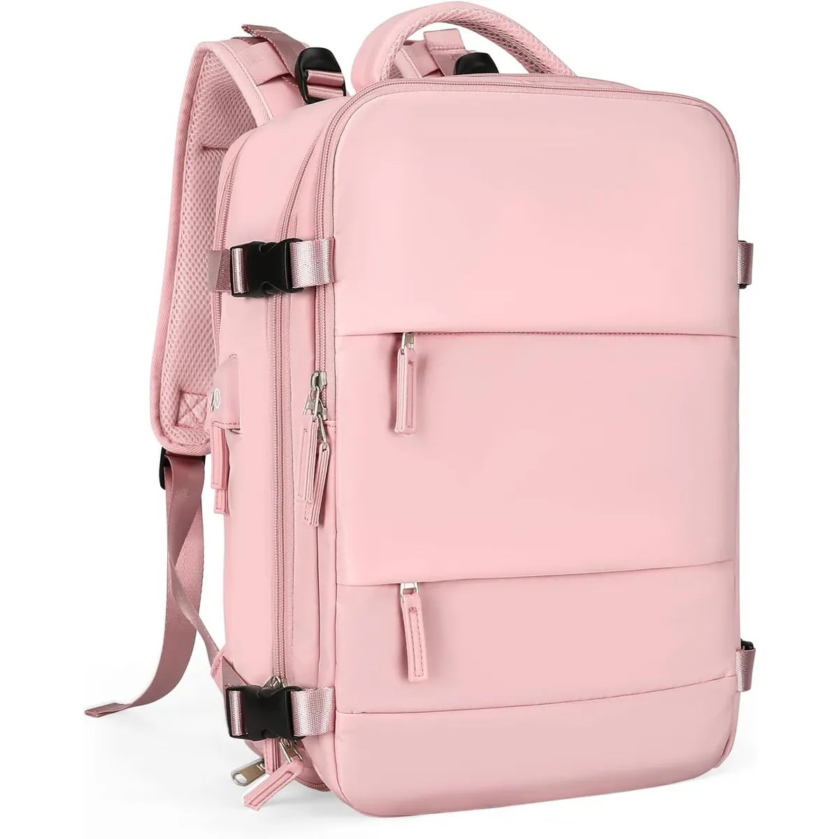 KUANGYE - Mochila Viaje Cabina Avión Viral Impermeable Zapatos Usb