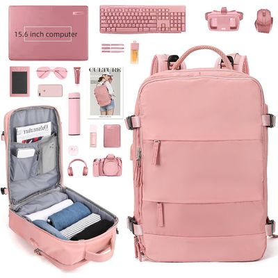 Imagen 2 del producto Mochila Viaje Cabina Avión Viral Impermeable Zapatos Usb