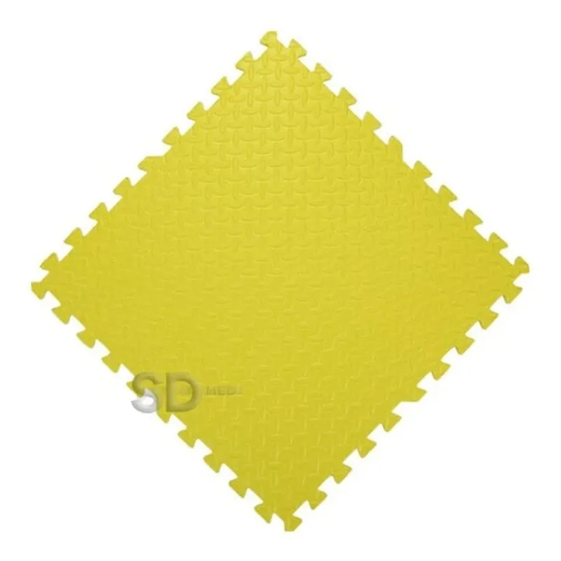 SDFIT - Set De Piso amarillo En Goma Eva 8 Piezas Tatami 60 X 60 Cm X 2 Cm