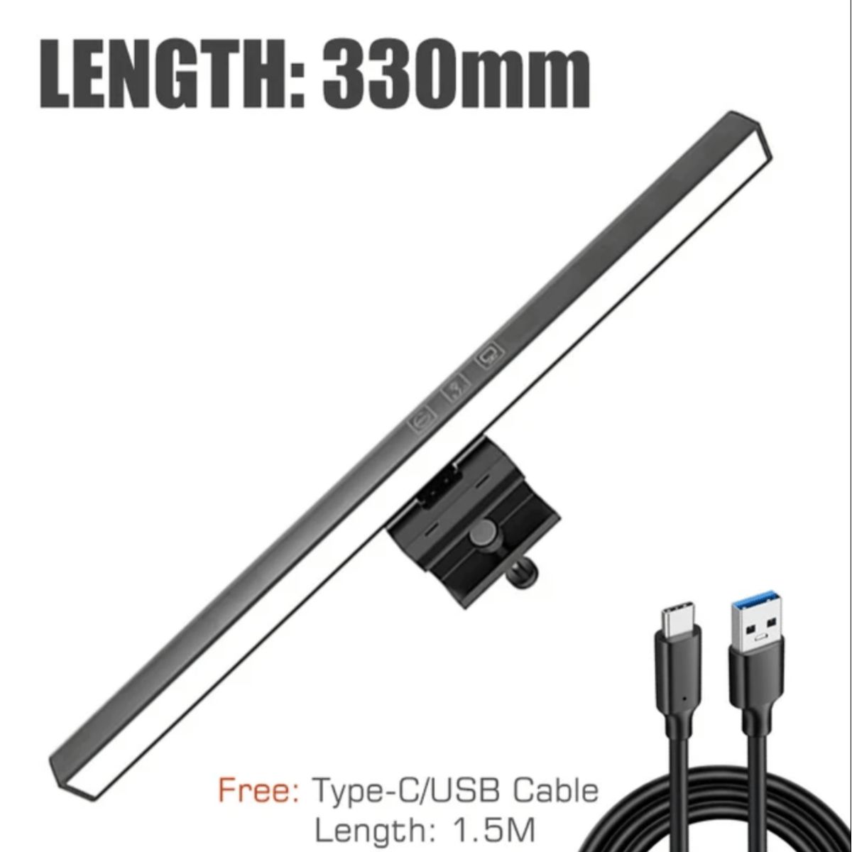 GENERICO - Lampara De Luz Led Para Monitor Pc  Usb De 30 Cm