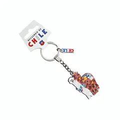 OEM - Llavero Metalico Mosaic Llamas