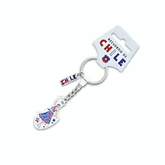 OEM - Llavero Metalico Mosaic Huaso Mujer