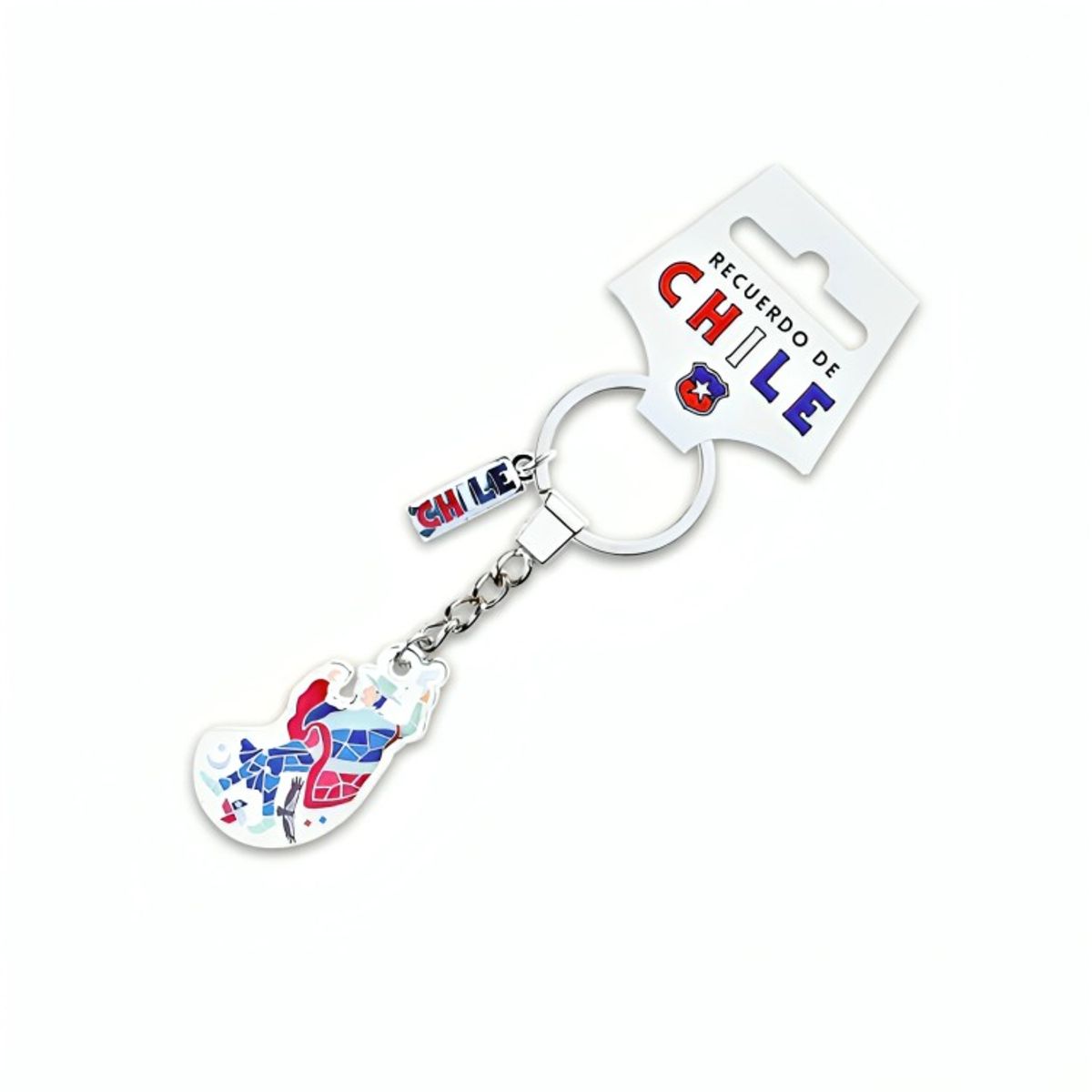 OEM - Llavero Metalico Mosaic Huaso Hombre