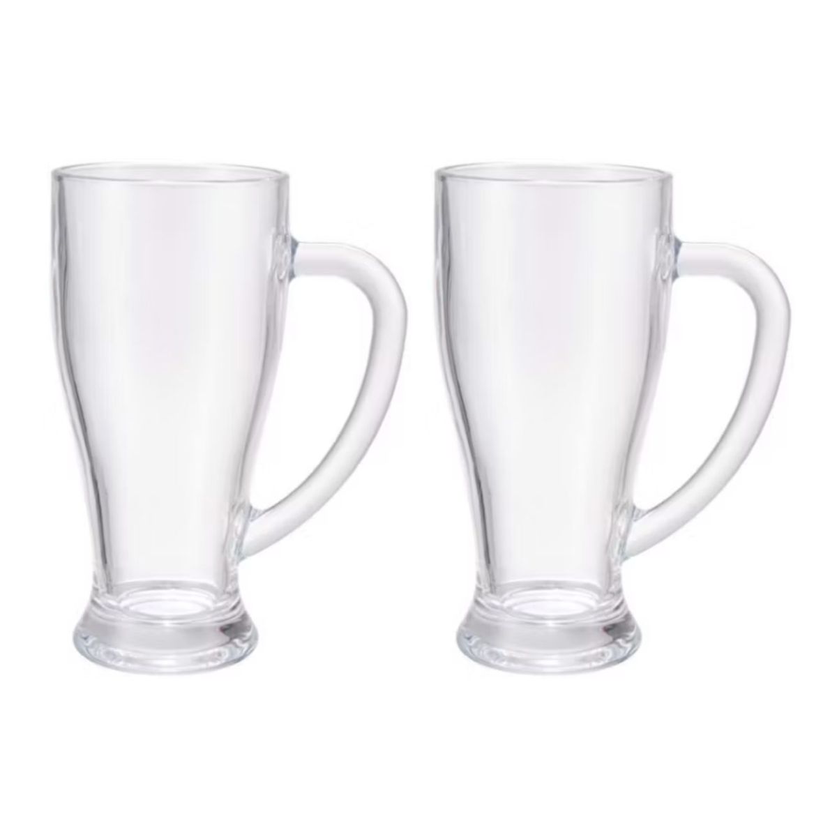 GENERICO - Set 2 Vasos De Vidrio Cervecero 400ML