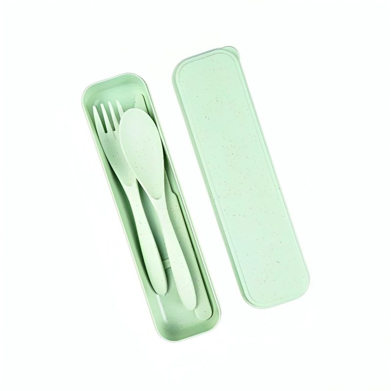 OEM - Set Cubiertos Ecológicos Verde