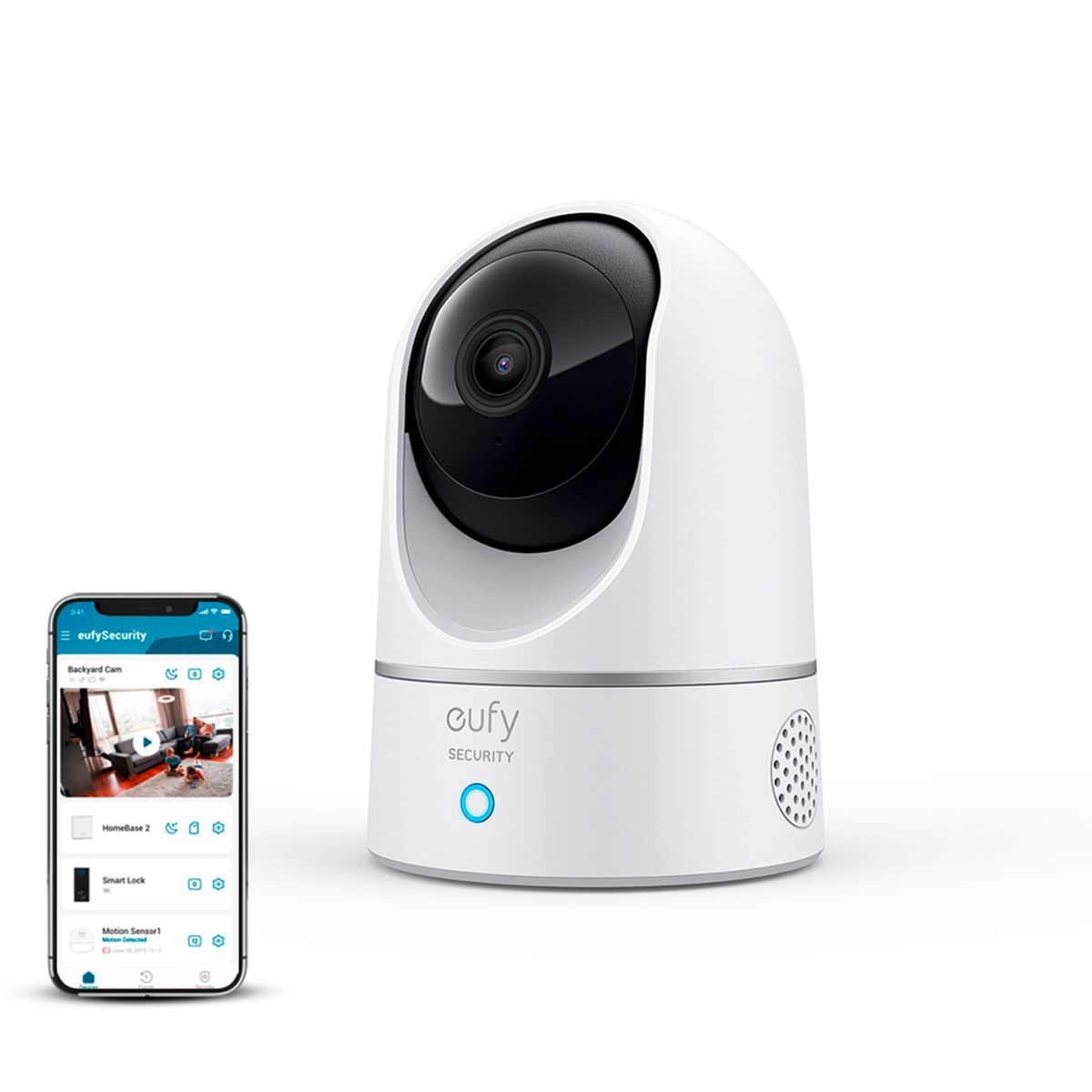 EUFY - Cámara Seguridad Interior 2K Pan & Tilt Eufy