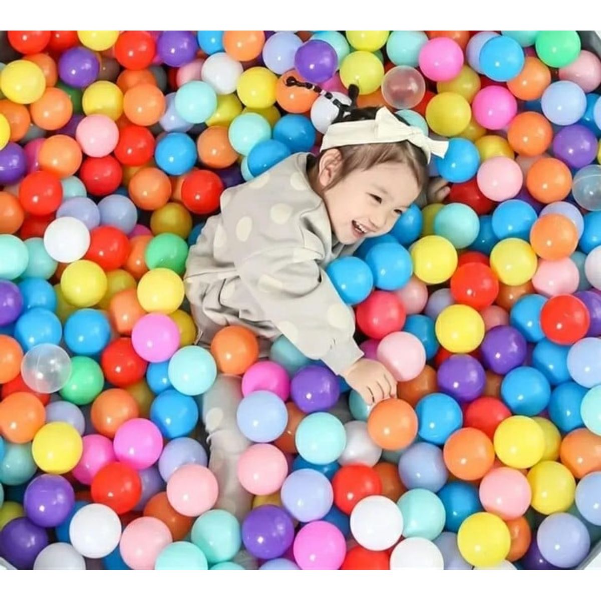 GENERICO - Pack 100 pelotas pequeñas 5cm de plásticas surtidos