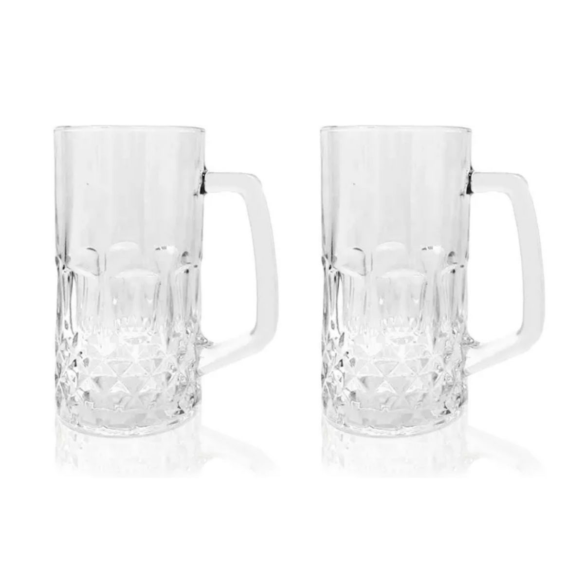 GENERICO - Set 2 Vasos de Vidrio Cervecero 300ml