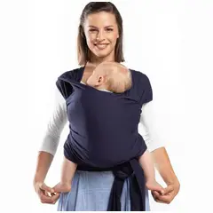 OEM - FULAR PORTABEBE ERGONOMICO ELASTICADO AZUL