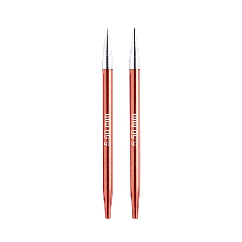 GENERICO - Palillos Intercambiables Cortos Knitpro Zing 5.5 Mm