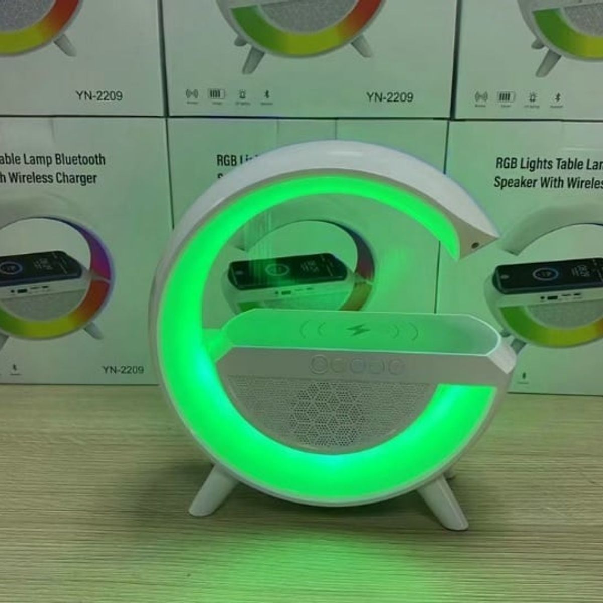 GENERICO - Lampara RGB Inteligente Parlante Cargador Inalambrica