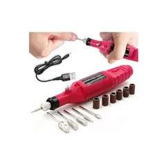 GENERICO - Pack 3 Torno Manicure Uñas Pulidor Eléctrico 3000rpm