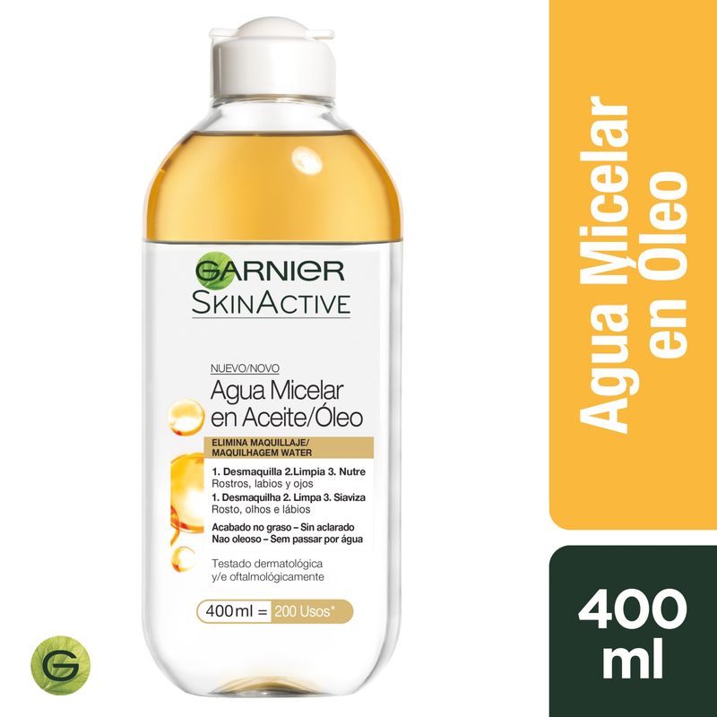 GARNIER - Limpiadores Agua Micelar En Aceite/Oleo - 400Ml Garnier Skin Natural Face