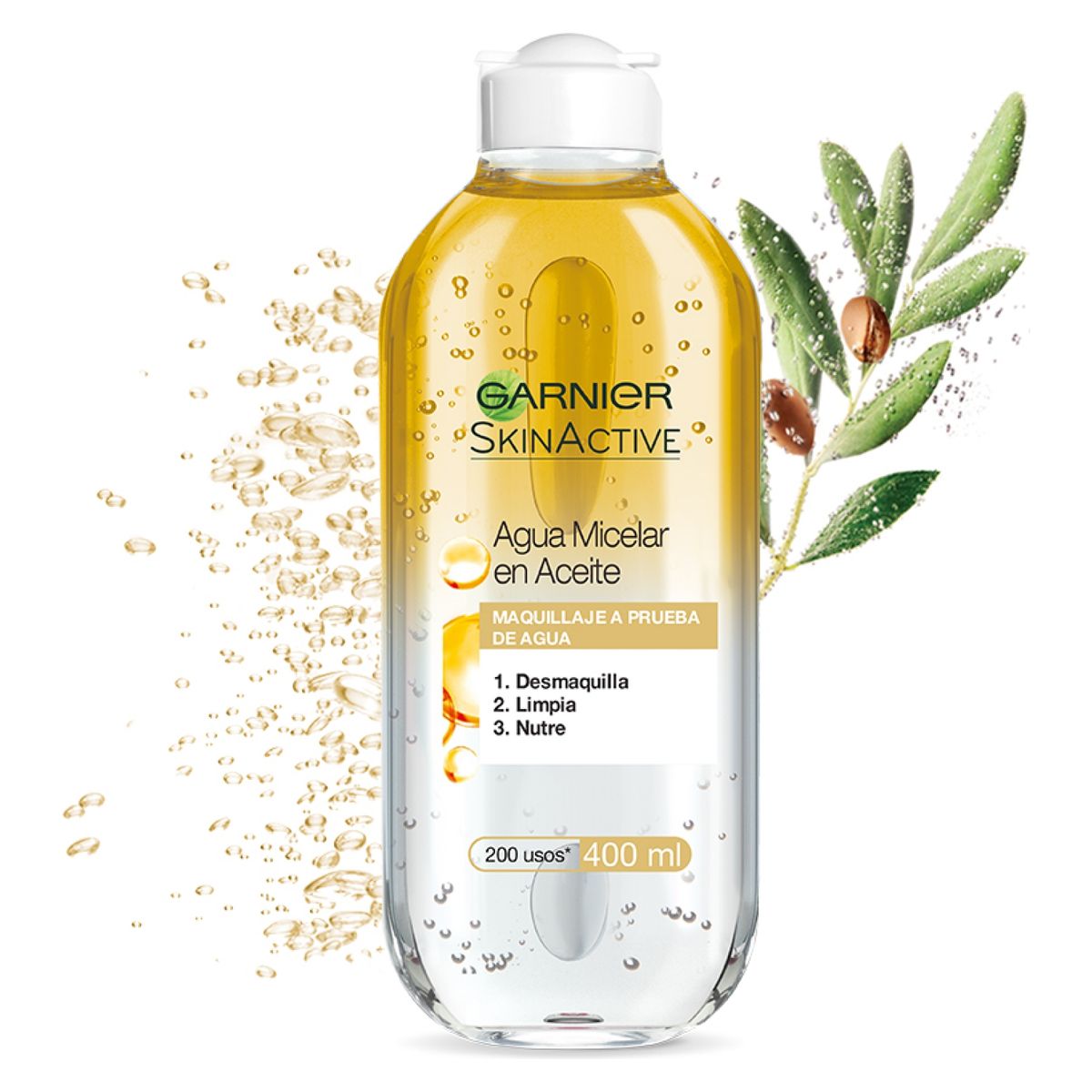 GARNIER - Limpiador Agua Micelar En Aceite 400 Ml Garnier