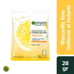 GARNIER - Mascara Hidra Tela Express Aclara Skin Natural Face