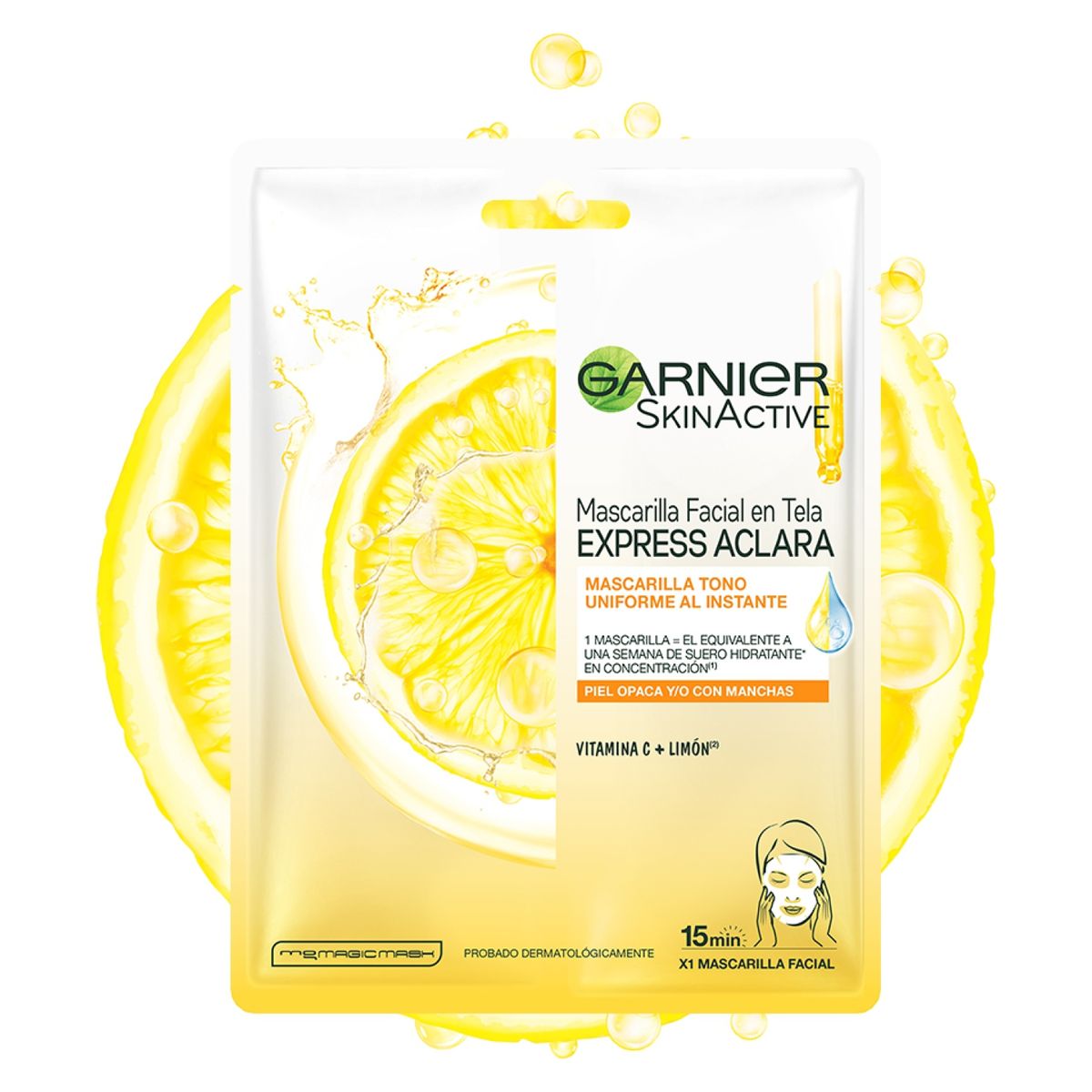 GARNIER - Mascara Hidra Tela Express Aclara Garnier Skin Natural Face