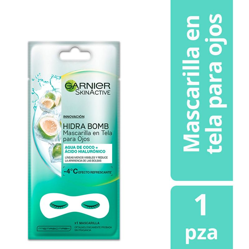 GARNIER - Mascara Hidra Tela Ojos Coco Garnier Skin Natural Face