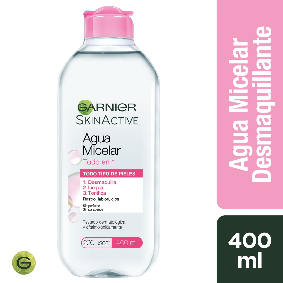 GARNIER - Agua Micelar Todo En 1 400 Ml Garnier Skin Natural Face