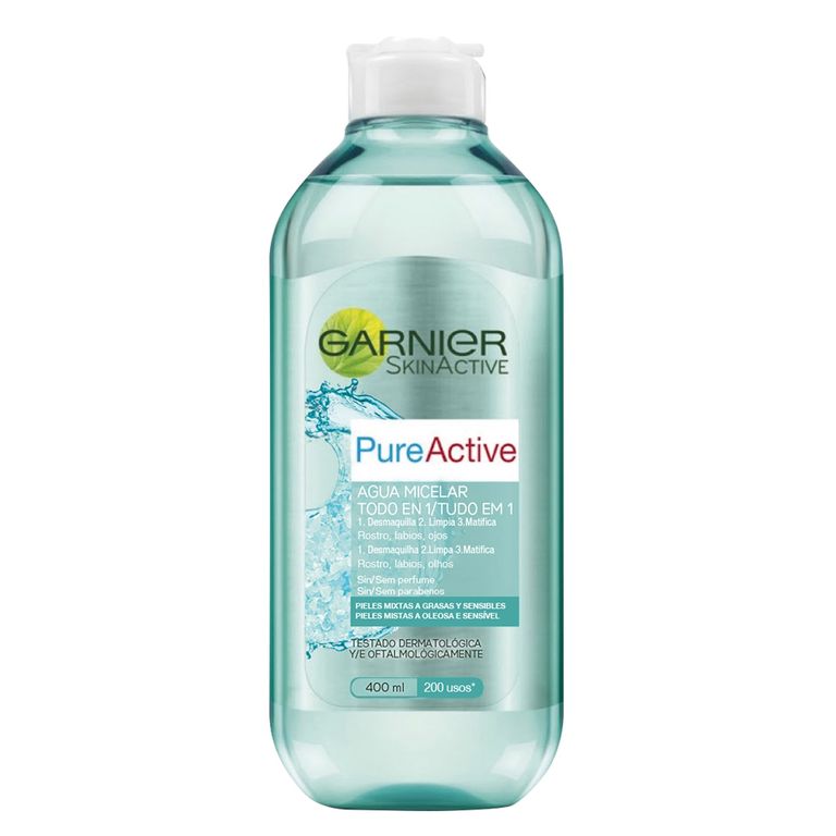 Agua Micelar Pure Active Matificante 400ml Limpieza Profunda