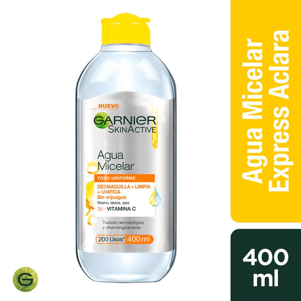 GARNIER - Agua Micelar Express Aclara 400 ml Garnier Skin Natural Face
