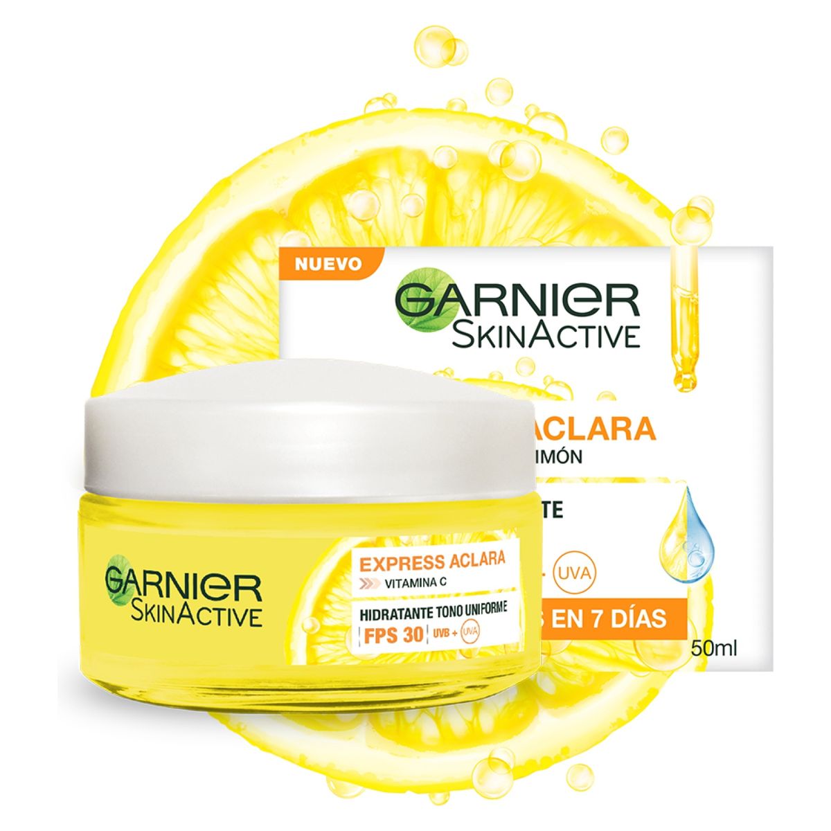 GARNIER - Crema Facial Antimanchas Express Aclara Spf 30 50 Ml Garnier
