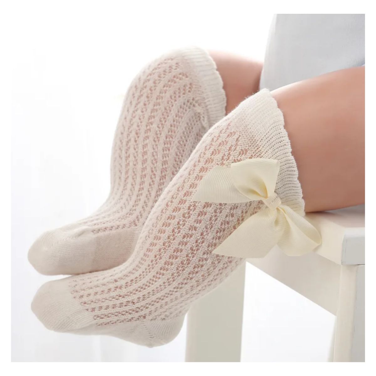 JUMP KIDS - Pack 3 Calcetines Largo Con Lazo Niña Jump Kids Algodón