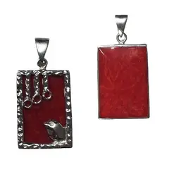 TAETHAI - Colgante de plata 925 con Coral