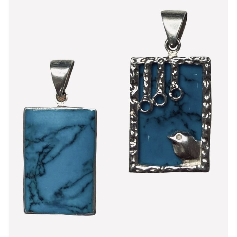 TAETHAI - Colgante de plata 925 con Turquesa