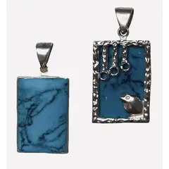 TAETHAI - Colgante de plata 925 con Turquesa