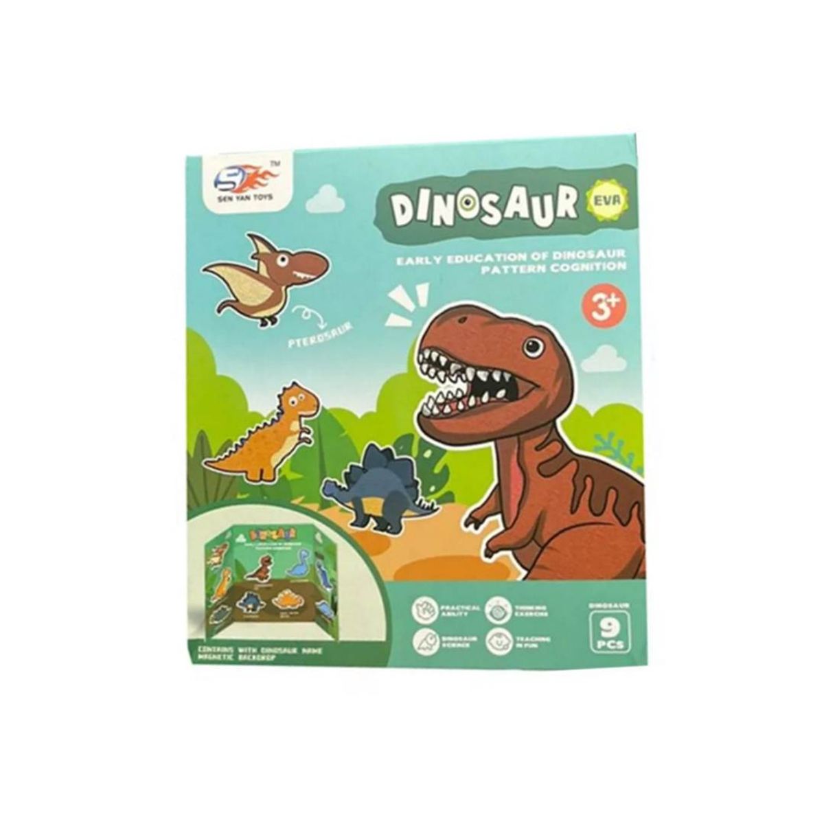 GENERICO - Rompecabeza Puzzles Dinosur Eva Juegos para Niños 3+